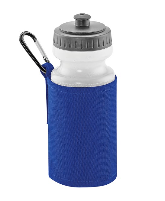 500ml Water bottle included. BPA free soft bottle. Soft pull-up drink nozzle with screw on cap. Ergonomic easy grip neck. Wide necked bottle opening for easy filling and cleaning. Belt loop and carabiner clip. CHOOSE YOUR LOGO