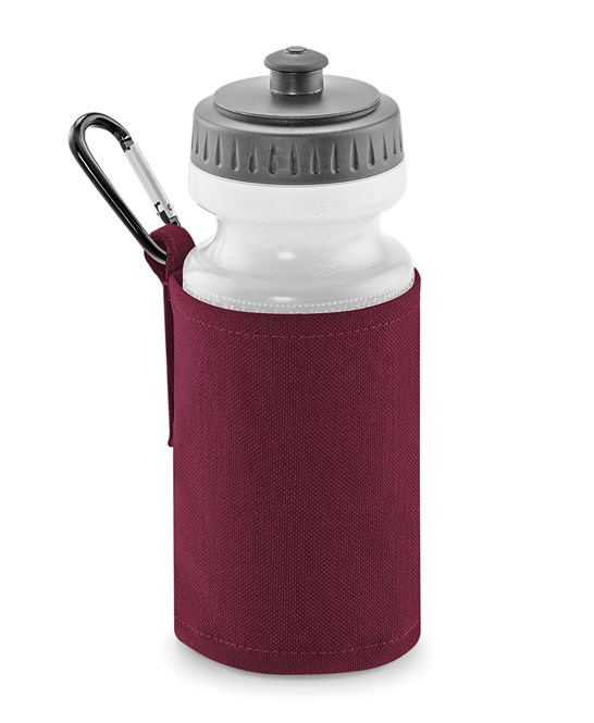 500ml Water bottle included. BPA free soft bottle. Soft pull-up drink nozzle with screw on cap. Ergonomic easy grip neck. Wide necked bottle opening for easy filling and cleaning. Belt loop and carabiner clip. CHOOSE YOUR LOGO