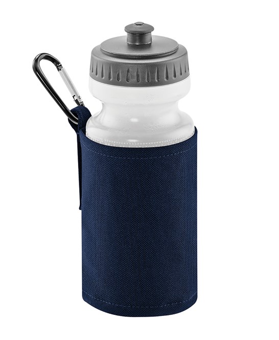 500ml Water bottle included. BPA free soft bottle. Soft pull-up drink nozzle with screw on cap. Ergonomic easy grip neck. Wide necked bottle opening for easy filling and cleaning. Belt loop and carabiner clip. CHOOSE YOUR LOGO