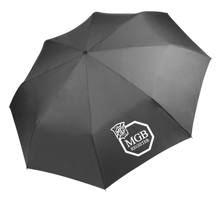 Foldable mini umbrella 21" (54 cm), three folds, manual opening, metal shaft, fiberglass frame, plastic handle, safety runner, pongee solid fabric, metal tips, Ø 98 cm.