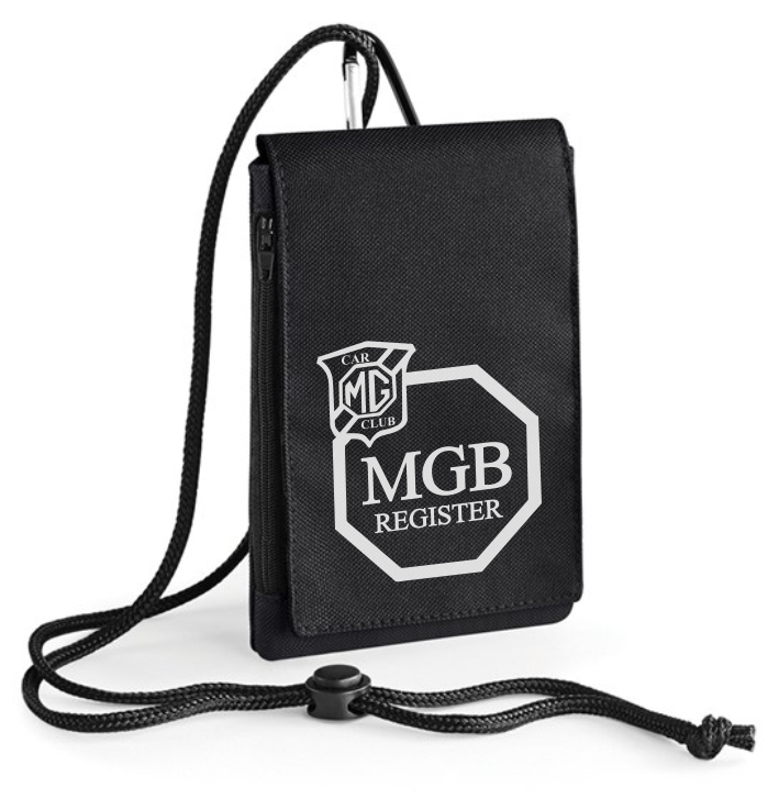 Detachable adjustable neck cord. Belt loop and carabiner clip. Smartphone compatible. Zippered pocket. Rip-Strip™ closure. CHOOSE YOUR LOGO